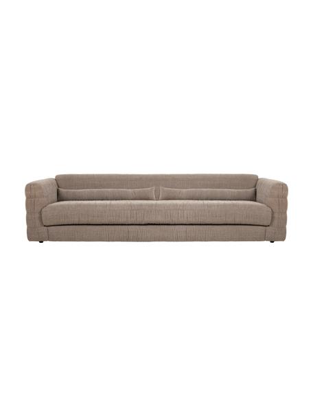 Canapé 3 places velours Club, Tissu beige, larg. 274 x prof. 108 cm