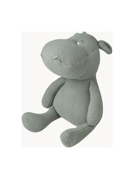 Plyšové zvířátko Bo Hippo Hippo, Šalvějově zelená, Š 19 cm, V 27 cm