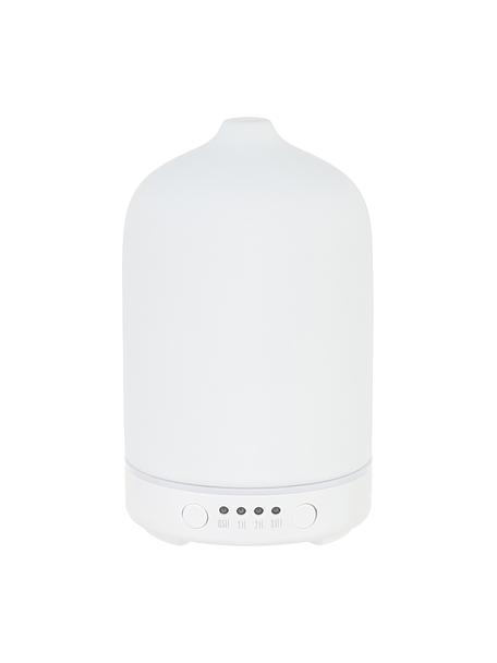 Elektrische LED diffusor Cloud Nine in wit, Keramiek, kunststof, metaal, Wit, Ø 9 x H 16 cm