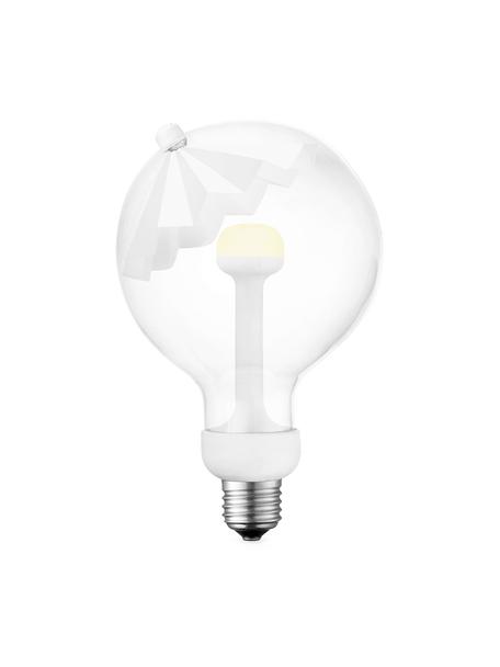 Ampoule (E27 - 400 lm) blanc chaud à intensité variable, 1 pièce, Blanc, transparent, couleur argentée, Ø 12 x haut. 19 cm