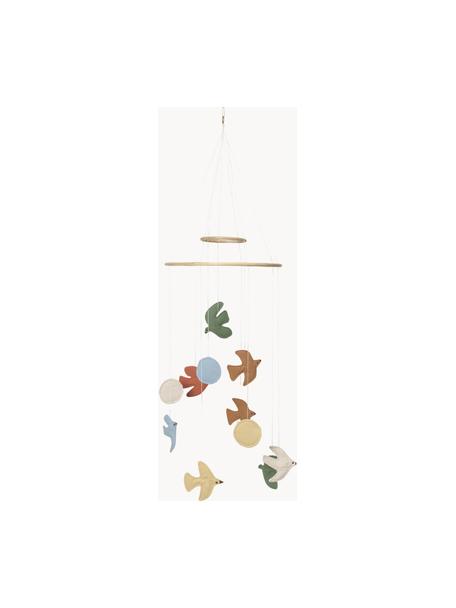 Mobile en coton bio Swif Bird, Multicolore, Ø 37 x haut. 100 cm