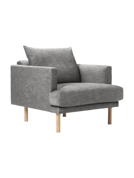 Fauteuil lounge Adrian, Tissu gris foncé, larg. 90 x haut. 79 cm