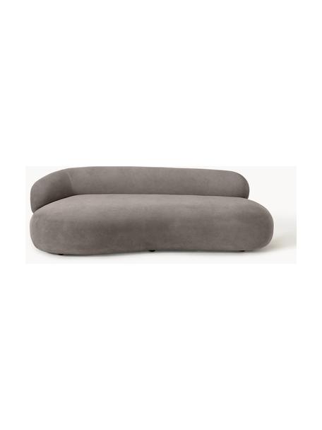 Sofa Alba (3-Sitzer), Bezug: 97% Polyester, 3% Nylon D, Gestell: Massives Fichtenholz, Bir, Füße: Kunststoff Dieses Produkt, Webstoff Taupe, B 235 x T 114 cm, Rückenlehne links