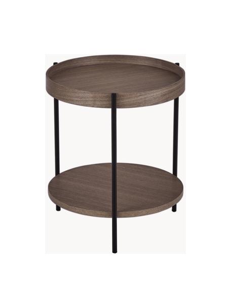 Table d'appoint ronde en bois Renee, Bois de noyer, Ø 44 x haut. 49 cm