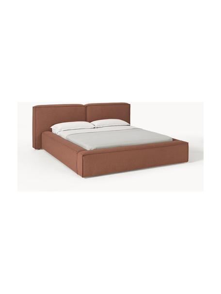 Cama tapizada Lennon, Tapizado: 100% poliéster Alta resis, Estructura: madera de pino maciza con, Patas: madera con certificado FS, Tejido turrón, An 160 x L 200 cm