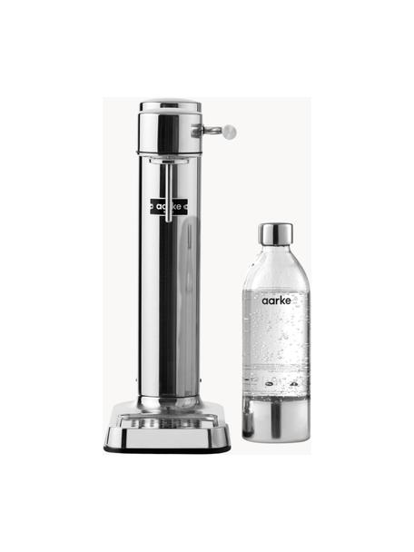 Máquina de refrescos Carbonator 3, Botella: plástico libre de BPA, Plateado brillante, Set de diferentes tamaños