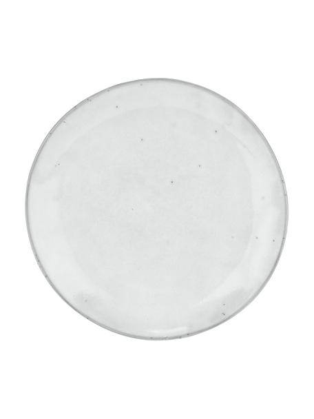 Handgemachte Frühstücksteller Nordic Sand aus Steingut, 4 Stück, Steingut, Grau, Ø 20 x H 3 cm