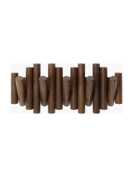 Nástěnný věšák z borovicového dřeva Picket, Borovicové dřevo, Borovicové dřevo, tmavé, Š 38 cm, V 17 cm