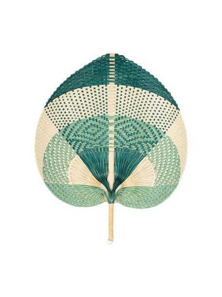 Dekoracja ścienna z drewna bambusowego Asia, Drewno bambusowe, Beżowy, zielony, miętowy, S 50 x W 60 cm
