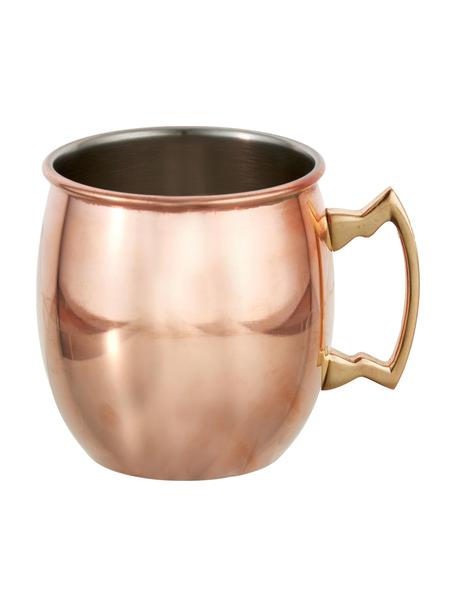 Mug en cuivre Moscow Mule à surface lisse Shiny, Acier, extérieur cuivré, Couleur cuivrée, Ø 9 x haut. 10 cm, 450 ml