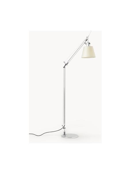 Lampa podłogowa Tolomeo Basculante, Stelaż: aluminium powlekane, Aluminium, kremowy, W 108 cm