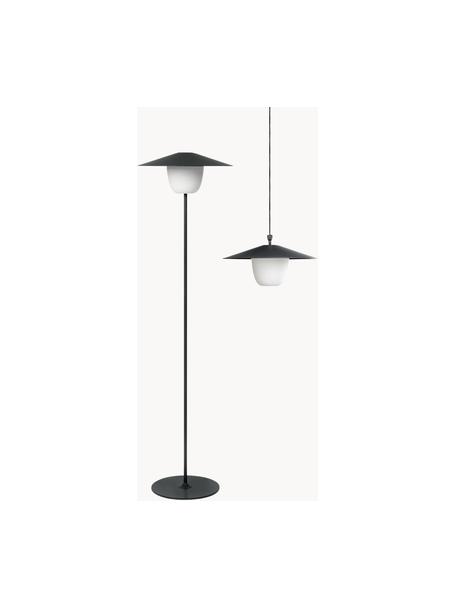 Lampada da esterno portatile a LED dimmerabile posizionabile a terra o appendibile al soffitto Ani, Paralume: alluminio, Base della lampada: alluminio rivestito, Nero, bianco, Ø 34 x Alt. 121 cm