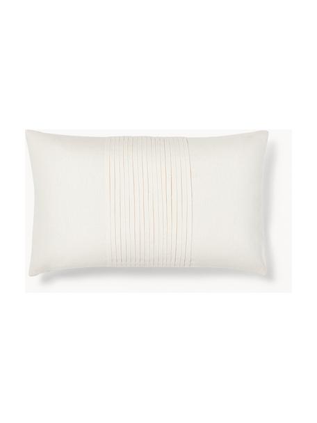 Housse de coussin 30x50 en lin Dalia, 60 % lin, 40 % coton, Blanc cassé, larg. 30 x long. 50 cm