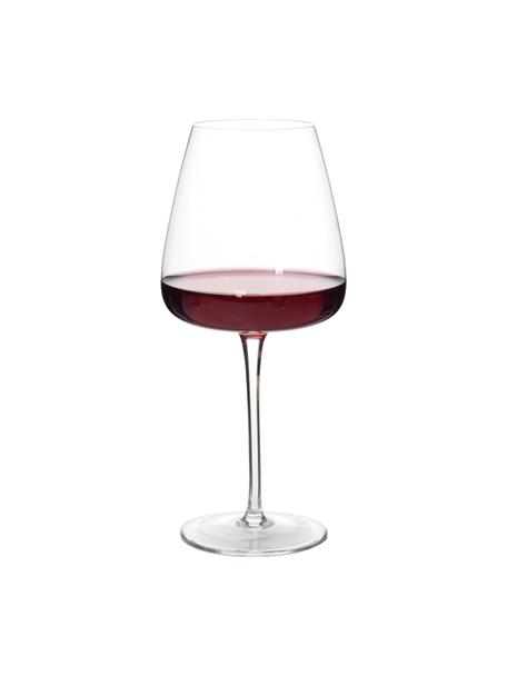 Copas de vino tinto artesanales Ellery, 4 uds., Vidrio, Transparente, Ø 11 x Al 23 cm