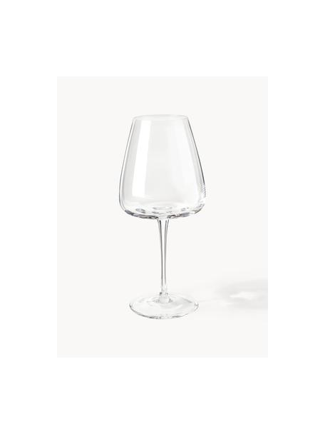 Copas de vino tinto artesanales Ellery, 4 uds., Vidrio, Transparente, Ø 11 x Al 23 cm, 610 ml