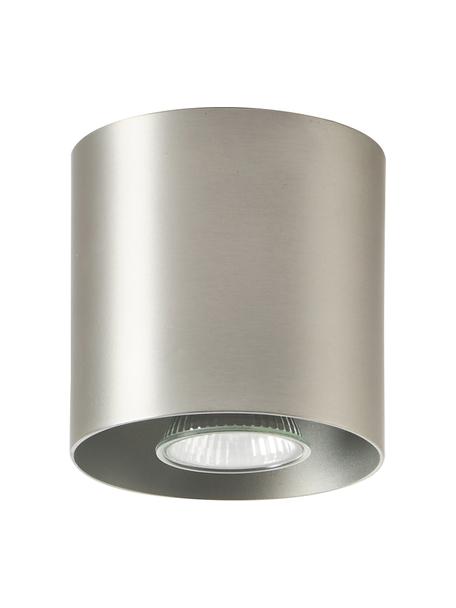 Stropná bodová lampa Roda, Kov s práškovým náterom, Odtiene striebornej, matná, Ø 10 x V 10 cm