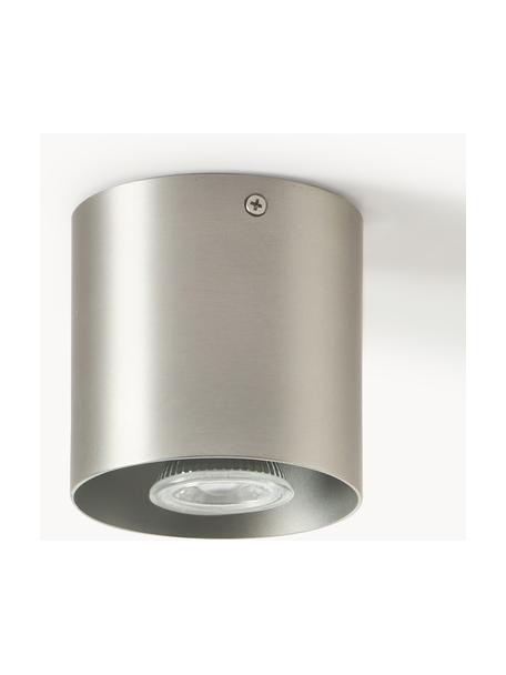 Faretto da soffitto Roda, Metallo verniciato a polvere, Argentato, Ø 10 x Alt. 10 cm