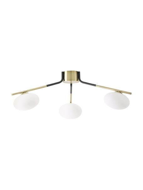 Lampa sufitowa Guna, Czarny, odcienie mosiądzu, Ø 76 x W 25 cm