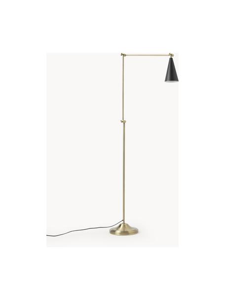 Liseuse orientable Aubrey, Doré, noir, haut. 160 cm