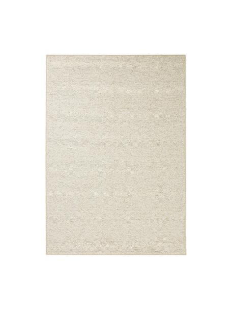 Kulatý koberec s viditelnou strukturou Lyon, Krémově bílá, Š 100 cm, D 140 cm (velikost XS)