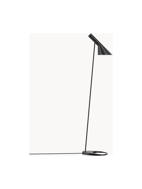 Kleine vloerlamp AJ, Lamp: gecoat staal, Zwart, H 130 cm