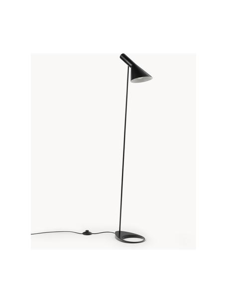 Kleine leeslamp AJ, Lamp: gecoat staal, Zwart, H 130 cm