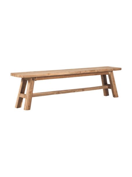 Ławka z drewna tekowego Lawas, Drewno tekowe pochodzące z recyklingu, Drewno tekowe, S 180 x W 45 cm
