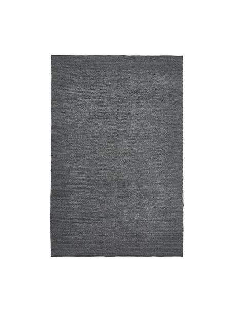 Ręcznie tkany dywan z wełny Uno, 60% wełna, 40% poliester

Włókna dywanów wełnianych mogą nieznacznie rozluźniać się w pierwszych tygodniach użytkowania, co ustępuje po pewnym czasie, Ciemny szary, melanżowy, S 120 x D 170 cm (Rozmiar S)