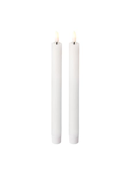 LED kaarsen Bonna, 2 stuks, Was, Wit, Ø 2 x H 24 cm