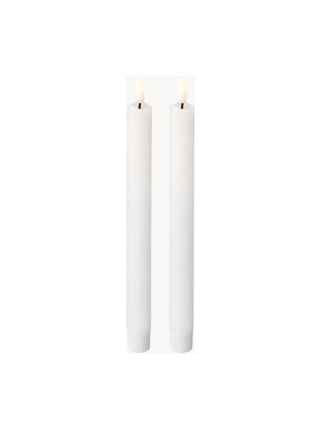 Stolní LED svíčky Bonna, 2 ks, Vosk, Bílá, V 24 cm