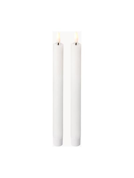Świeca stołowa LED Bonna, 2 szt., Wosk, Biały, W 24 cm