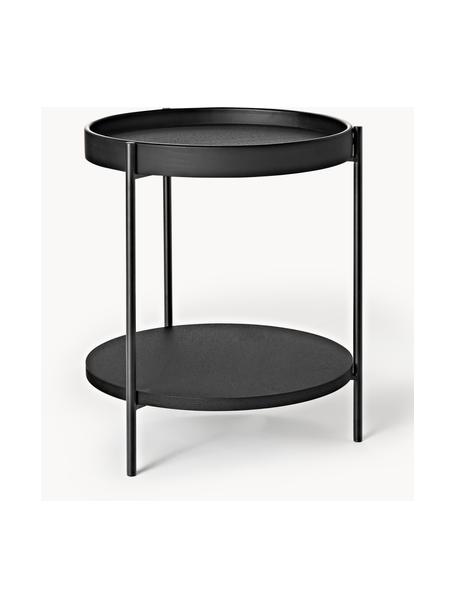 Odkládací stolek Renee, Černá, Ø 44 cm, V 49 cm