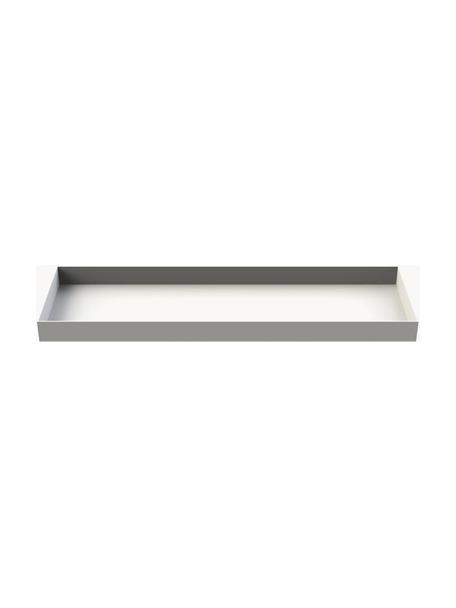 Plateau décoratif Tray, Acier inoxydable, Blanc, larg. 32 x prof. 10 cm