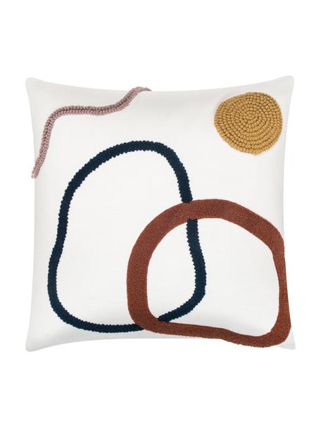 Housse de coussin à motif abstrait Wassily, 100 % coton, Multicolore, larg. 45 x long. 45 cm
