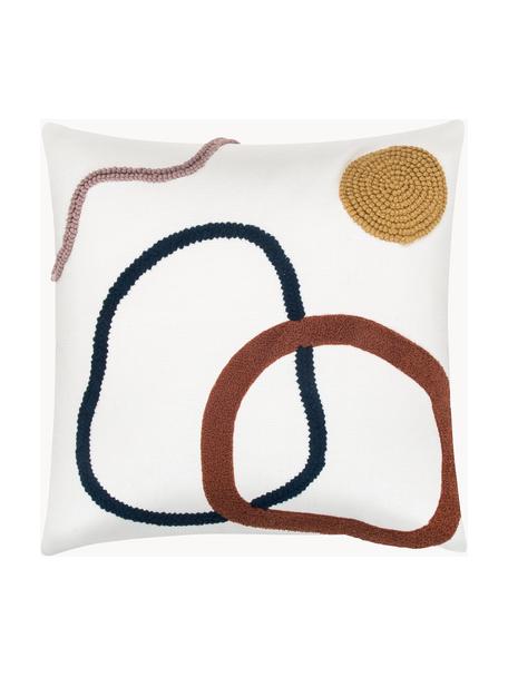 Copricuscino cuscino divano con motivo astratto Wassily, 100% cotone, Multicolore, Larg. 45 x Lung. 45 cm
