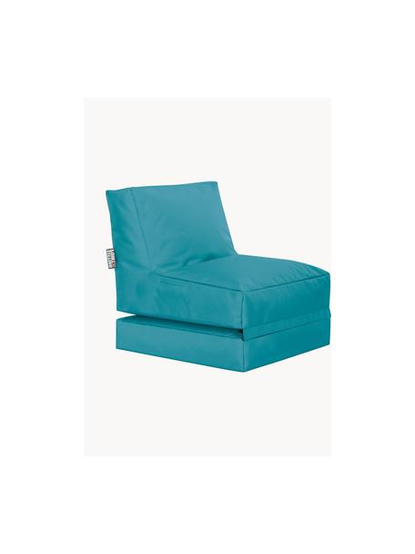 Sillón para exterior Pop Up, reclinable, Tapizado: 100% poliéster Interior c, Tejido azul petróleo, An 70 x F 90 cm