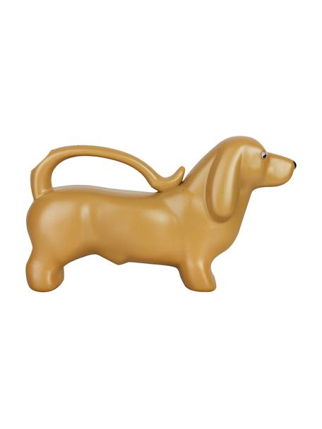 Gießkanne Dackel, Kunststoff, Goldfarben, B 34 cm x H 20 cm