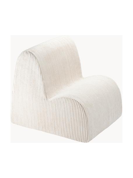 Menčestrové detské kreslo Cloud, Menčestrová biela, Š 50 x V 50 cm