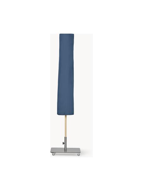 Copertura protettiva per ombrellone fatta a mano Klassiker, Tela acrilica, Grigio-blu, Ø 51 x Alt. 167 cm