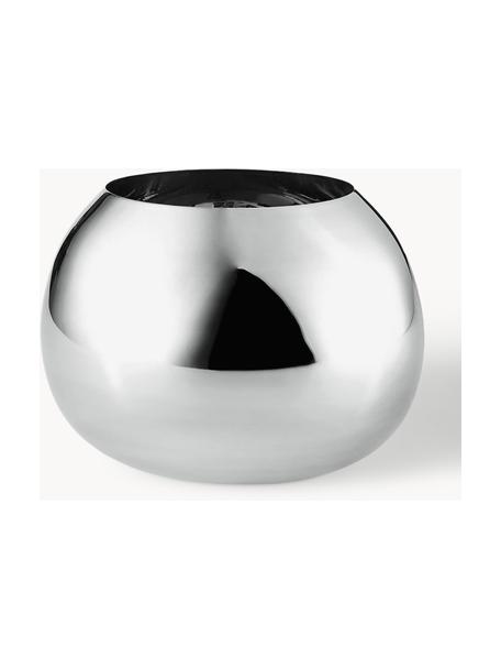 Vase Bella, Ø 16 cm, Edelstahl, beschichtet, Silberfarben, Ø 16 x H 12 cm