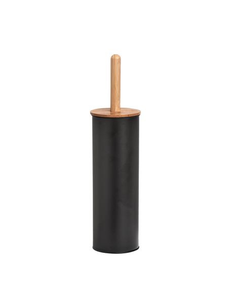Brosse de toilette en métal Tallin, Noir, Ø 10 x haut. 38 cm