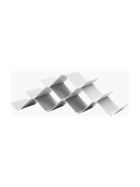 Wijnrek Rocks voor 9 flessen, Gelakt metaal, Wit, B 51 x H 20 cm