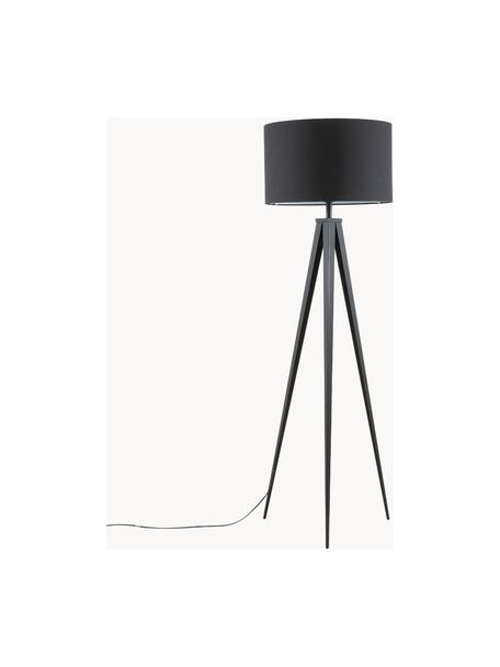Lampa podłogowa trójnóg w stylu scandi Jake, Czarny, Ø 50 x W 154 cm