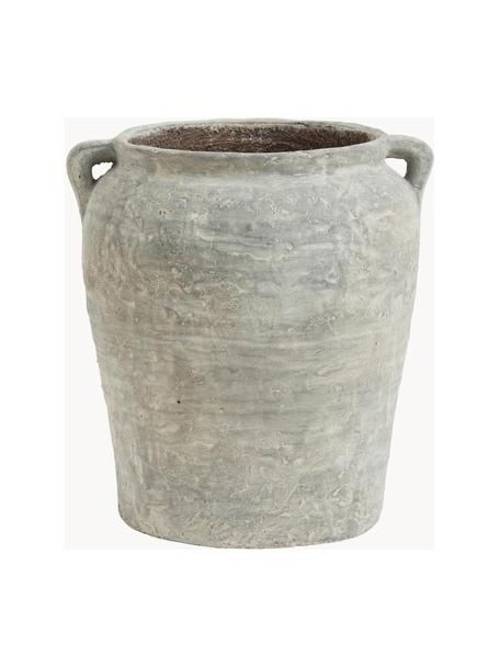 Ręczne wykonana osłonka na doniczkę Cema, 80% cement, 20% tworzywo sztuczne, Jasny szary, Ø 42 x W 45 cm