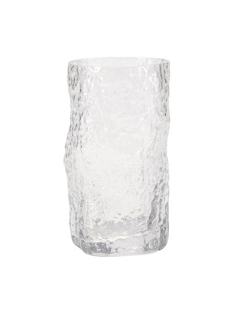 Longdrinkgläser Coco in organischer Form, 6 Stück, Glas, Transparent, Ø 7 x H 20 cm