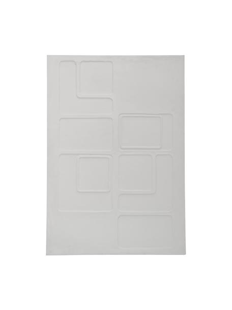 Handgemaakt wandobject Lecce in wit, Lijst: mangohout, Wit, B 63 x H 88 cm