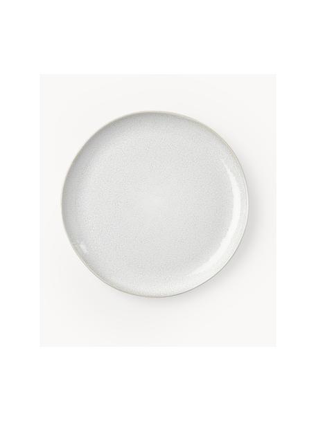 Piatti da colazione con smalto reattivo Gemma 2 pz, Gres, Bianco, Ø 23 x Alt. 3 cm