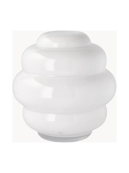 Glasvase Bubble, 21 cm, Vidrio, Blanco, Ø 20 x Al 21 cm