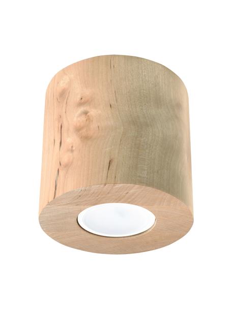 Foco de madera Roda, Lámpara: madera, Beige, Ø 10 x Al 12 cm