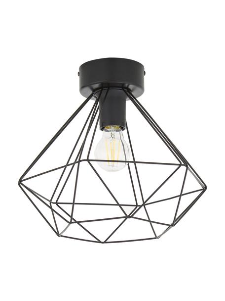 Lampada da soffitto Tarbes, Baldacchino: acciaio, Nero, Ø 33 x Alt. 28 cm